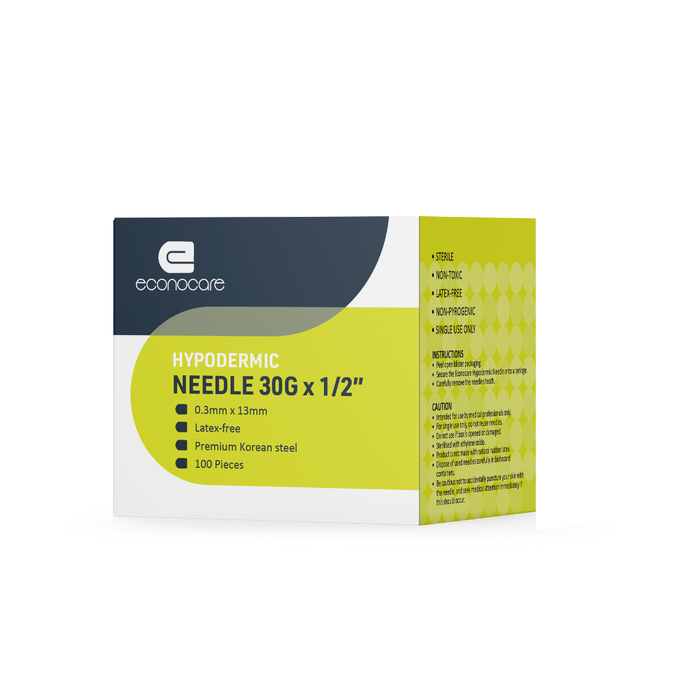Econocare Combo: 5 x 1ml Syringes + FREE Box of 30G Needles