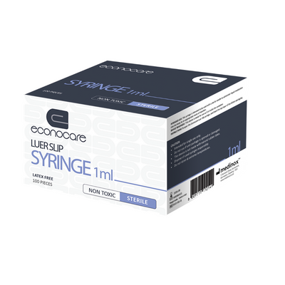 Econocare Combo: 5 x 1ml Syringes + FREE Box of 30G Needles