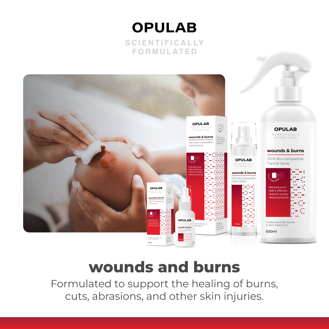 Opulab Wounds & Burns Topical Spray (500ml)