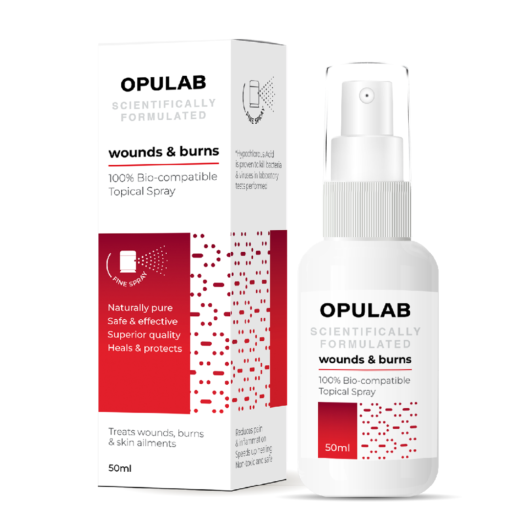 Opulab Wounds & Burns Topical Spray (50ml)