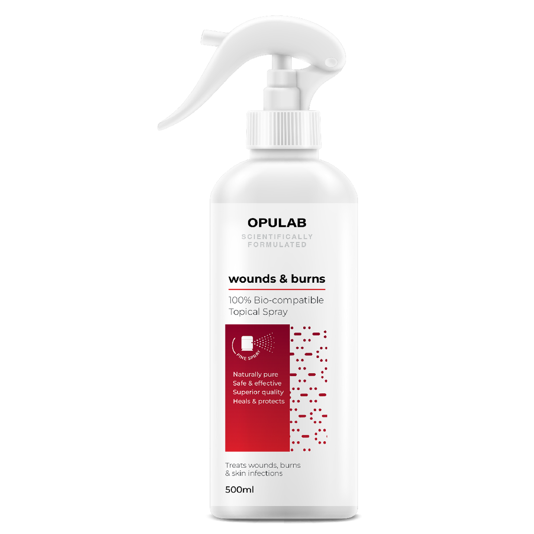 Opulab Wounds & Burns Topical Spray (500ml)