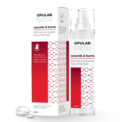 Opulab Wounds & Burns Topical Nanogel (125ml)