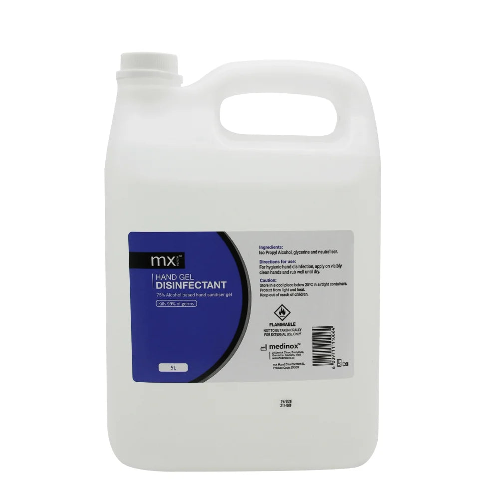 mx Hand Gel Disinfectant 5L 75%