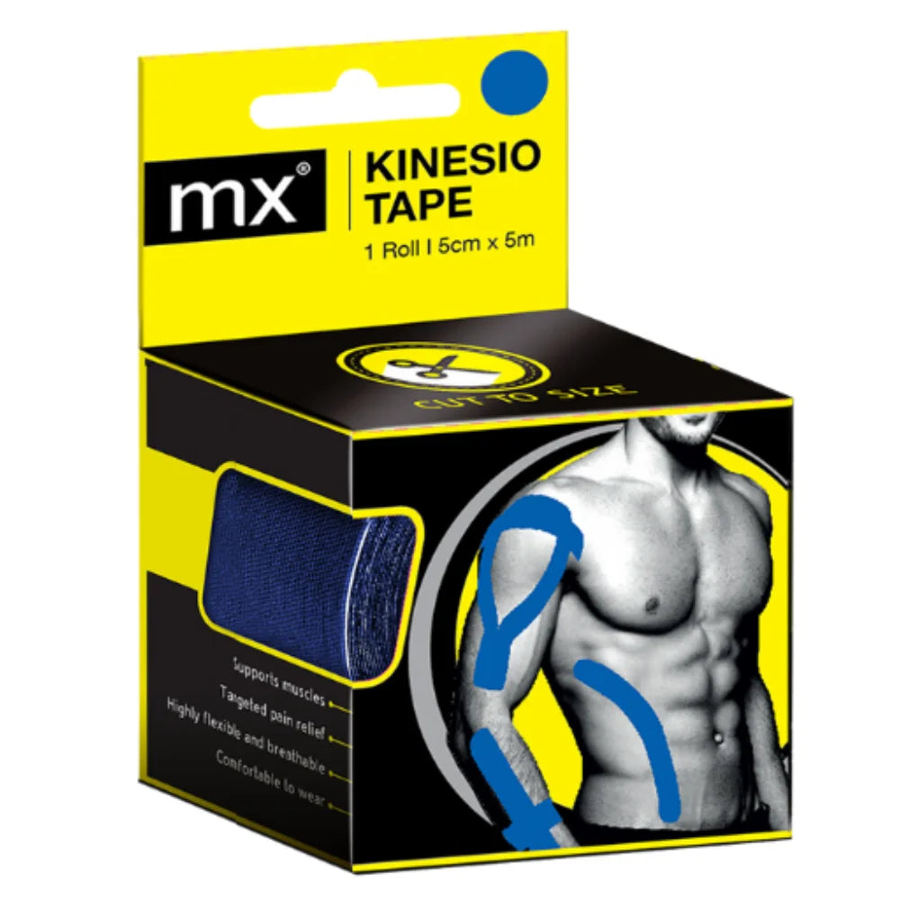 mx Kinesio Tape - Dark Blue (ROLL) 5cm 30m