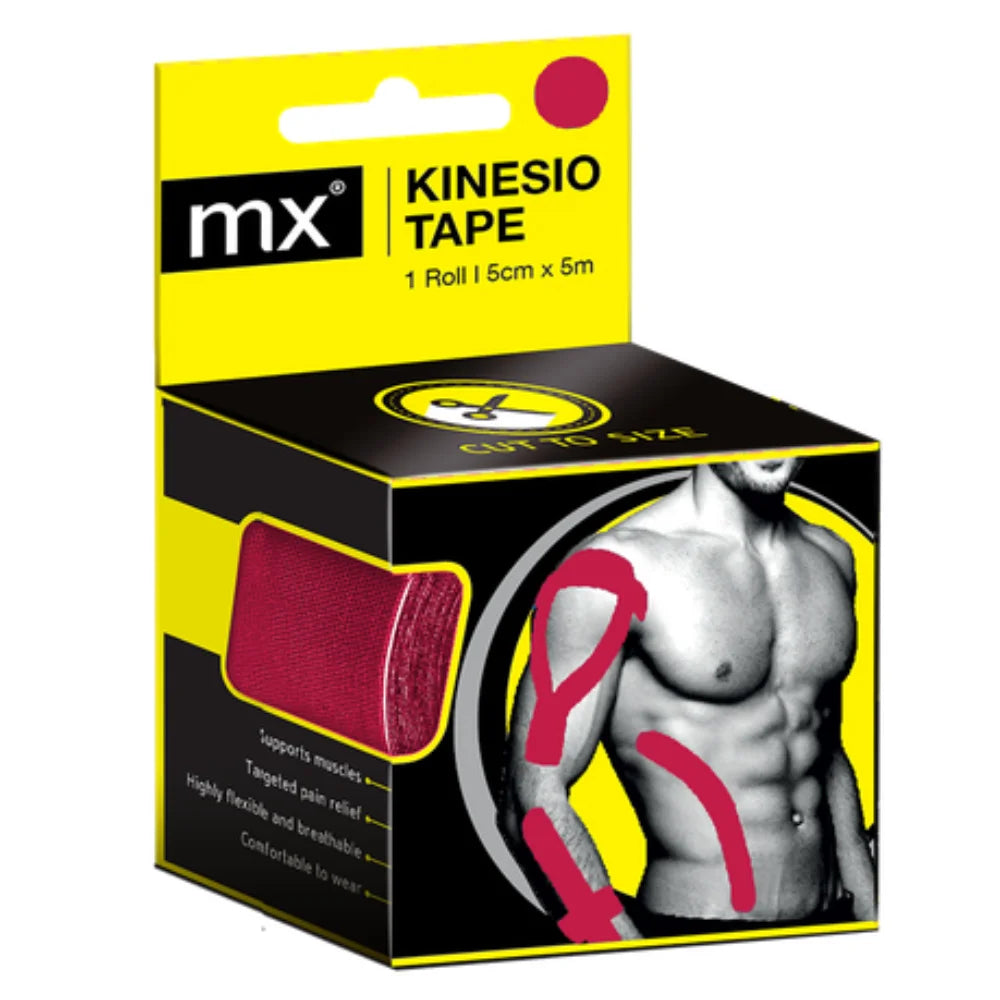 mx Kinesio Tape - Red 5cm x 5m