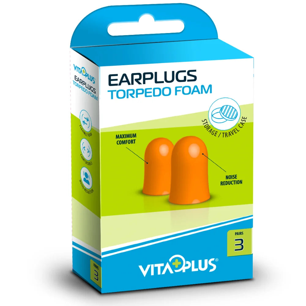 VP Ear Plugs Torpedo Foam (3 Pairs)