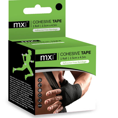 mx Cohesive Tape Black 2.5cm x 4.5m