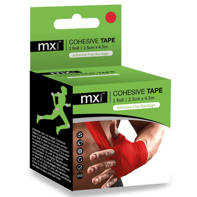 mx Cohesive Tape Red 2.5cm x 4.5m