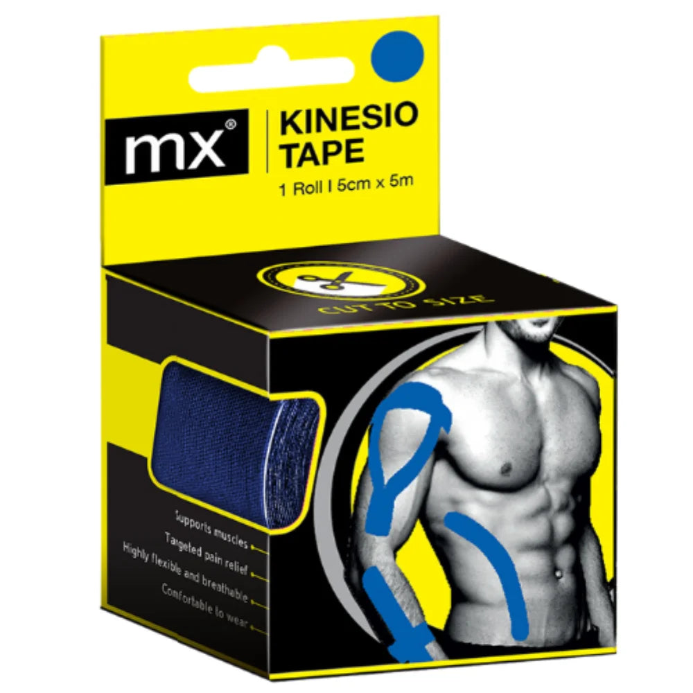 mx Kinesio Tape - Black (ROLL) 5cm x 30m (2)